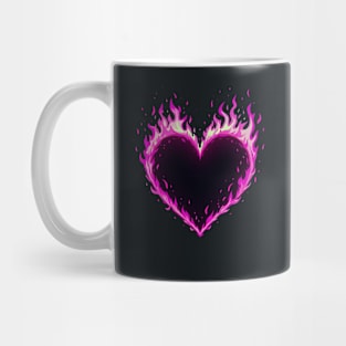 Heart On Fire (Pink) Mug